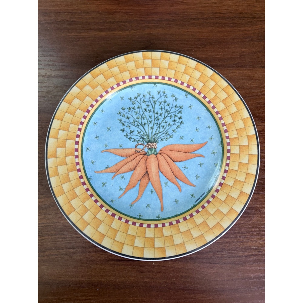 Debbie Mumm Blue Ribbon Salad Plates Set of 4 Sakura Vegetable Plates - Picture 5 of 11